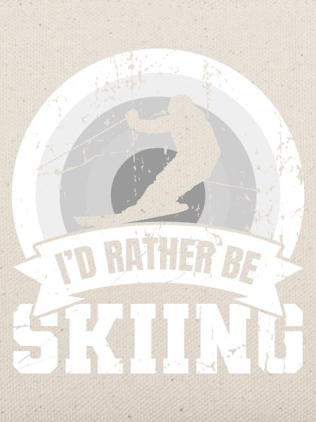 Lustiger Skifahrer Spruch