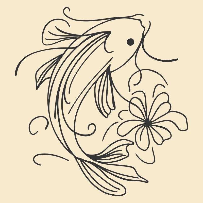 Fish Splash Art Sleek
