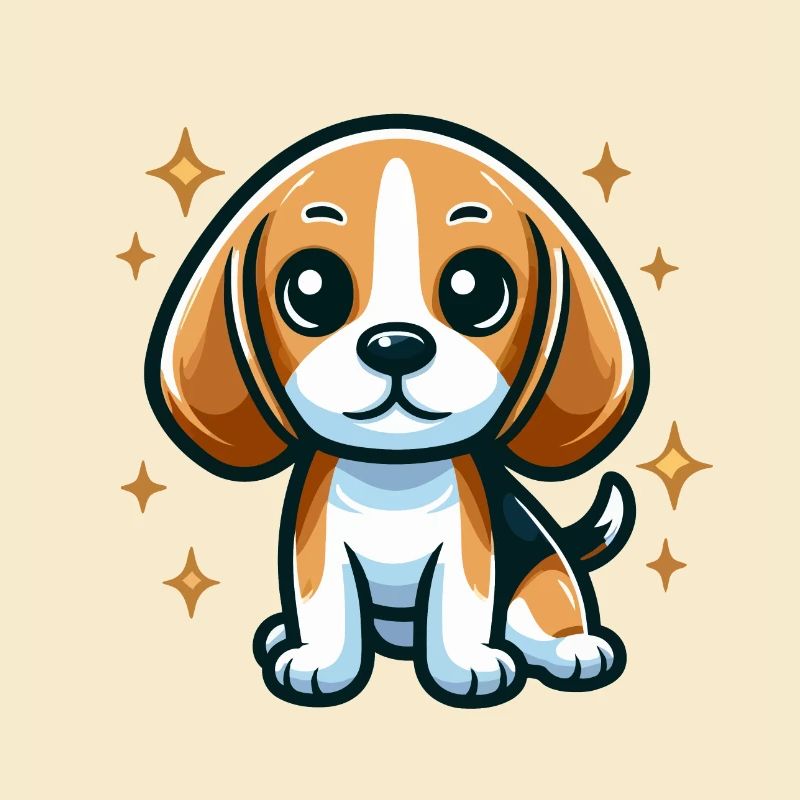 Beagle Chibi Hund