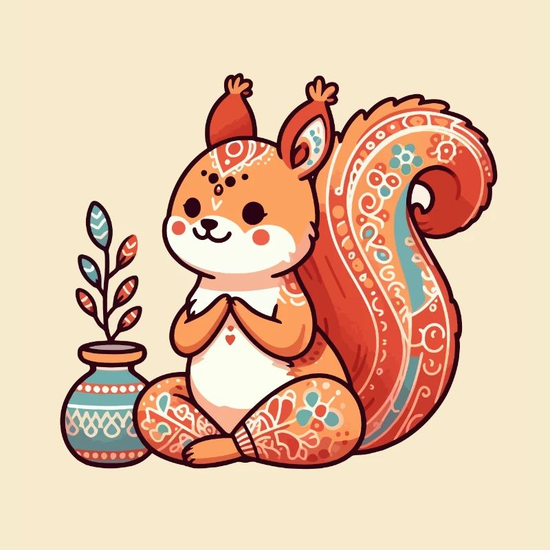 Eichhörnchen-Yoga