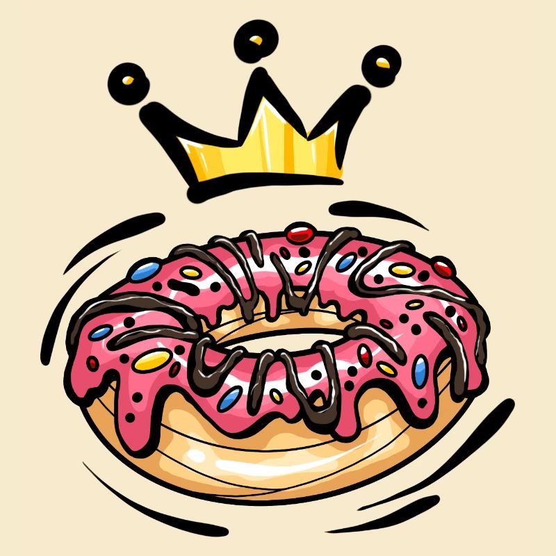 Donut Krone Nascherei Bunt