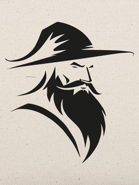 Wizard - Simple Fantasy Logo