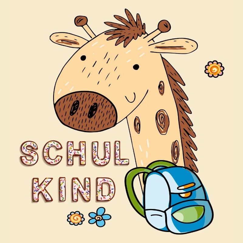 Niedlicher Giraffen-Schulanfang-Design