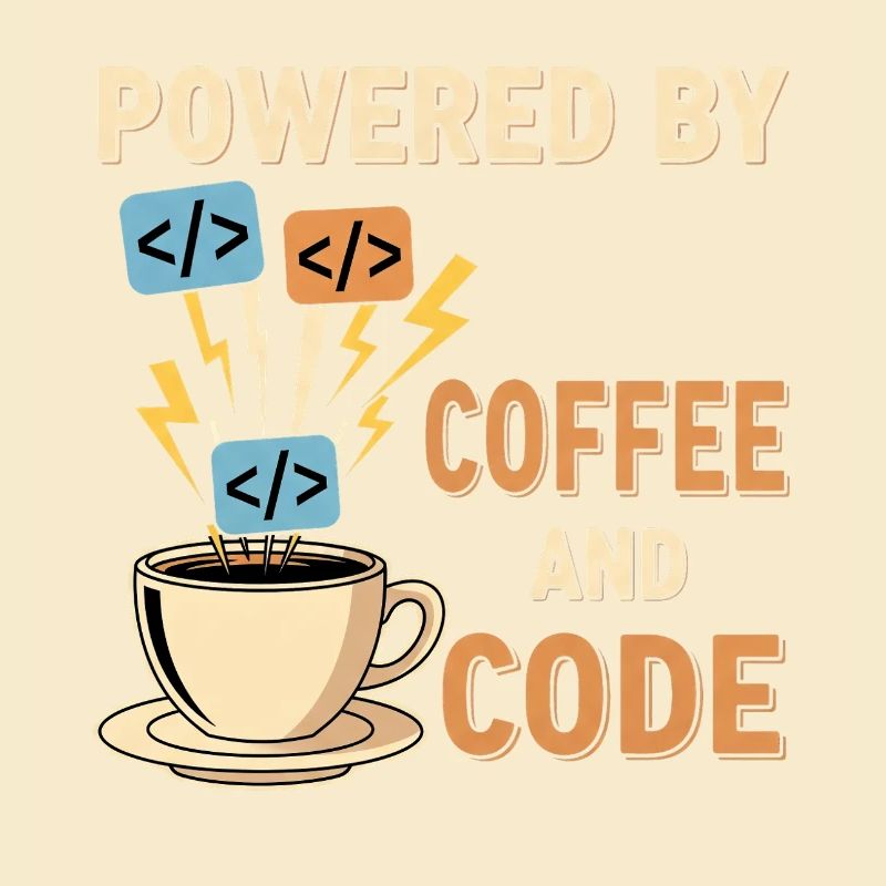 Programmierer Kaffee Motiv Design