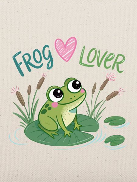 Verliebter Frosch auf Seerose