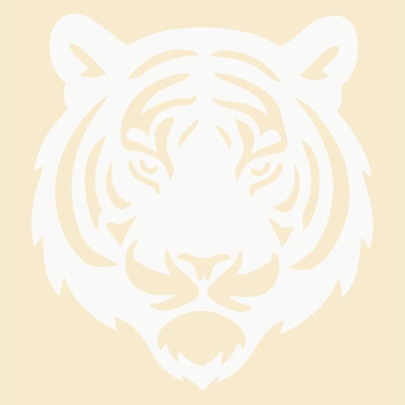 Tiger Head Silhouette