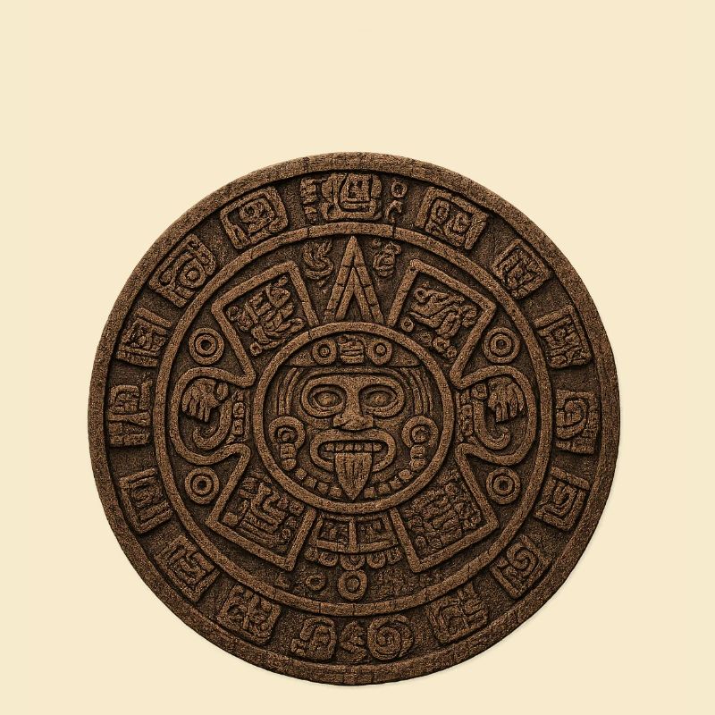 Aztekischer Kalender Steinrelief