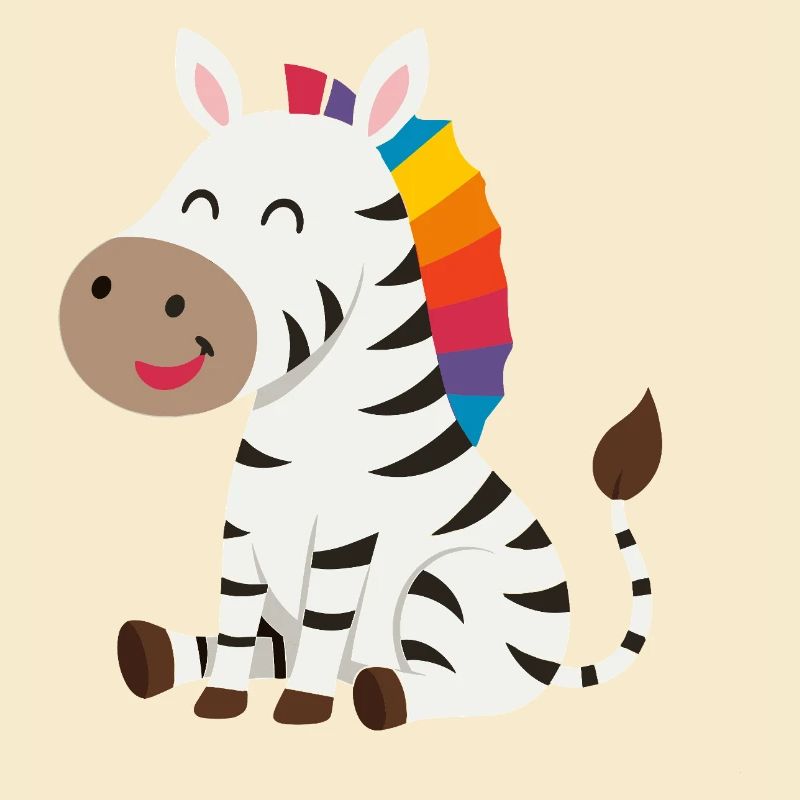 Süßes Zebra Design