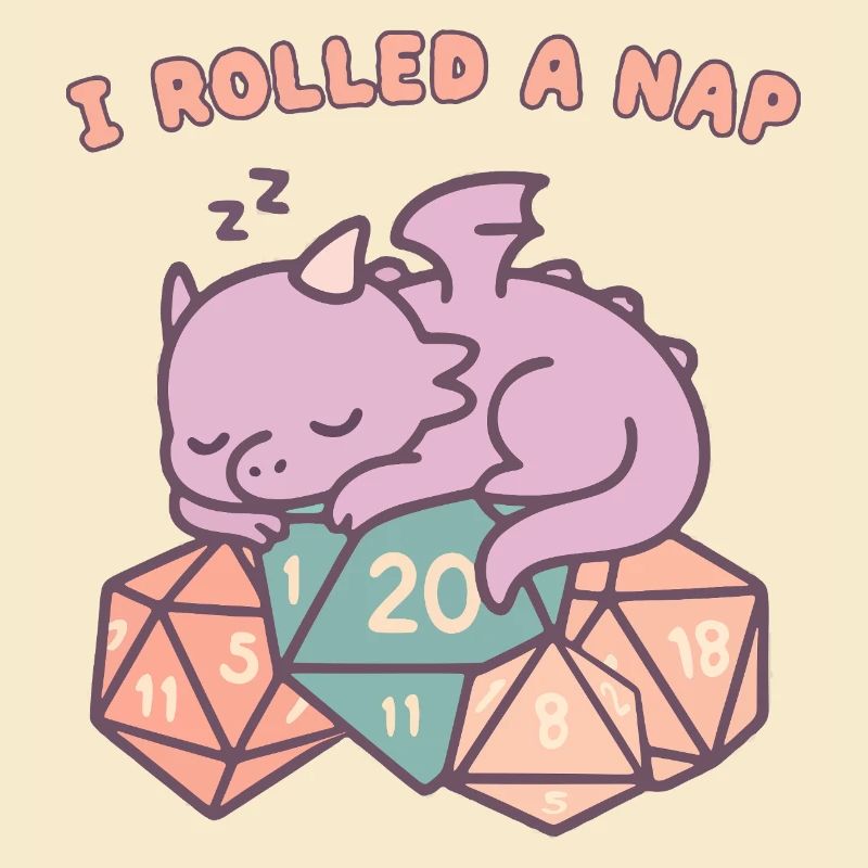 Nickerchen Rollender Drache