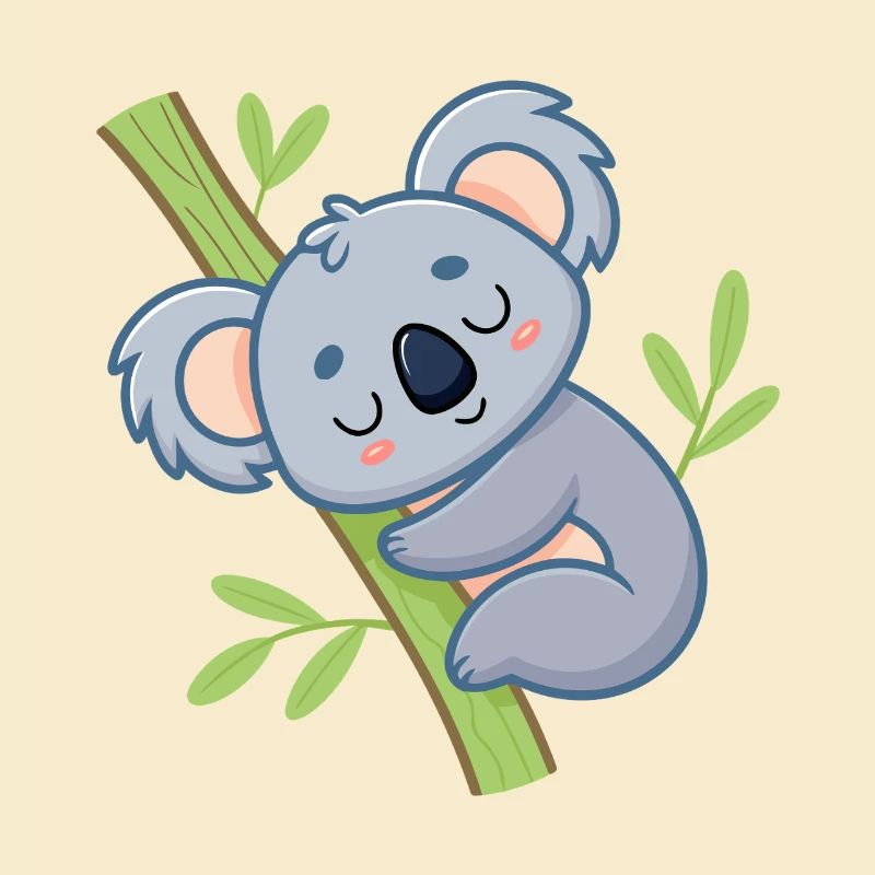 Weiche Ast-Schläfer-Koala