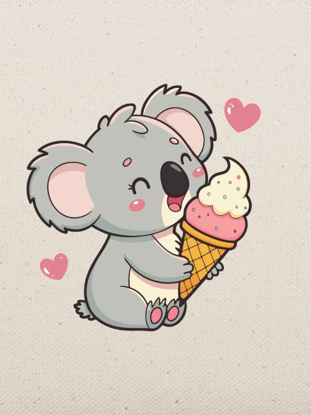 Gourmet-Koala- und Pastell-Eis
