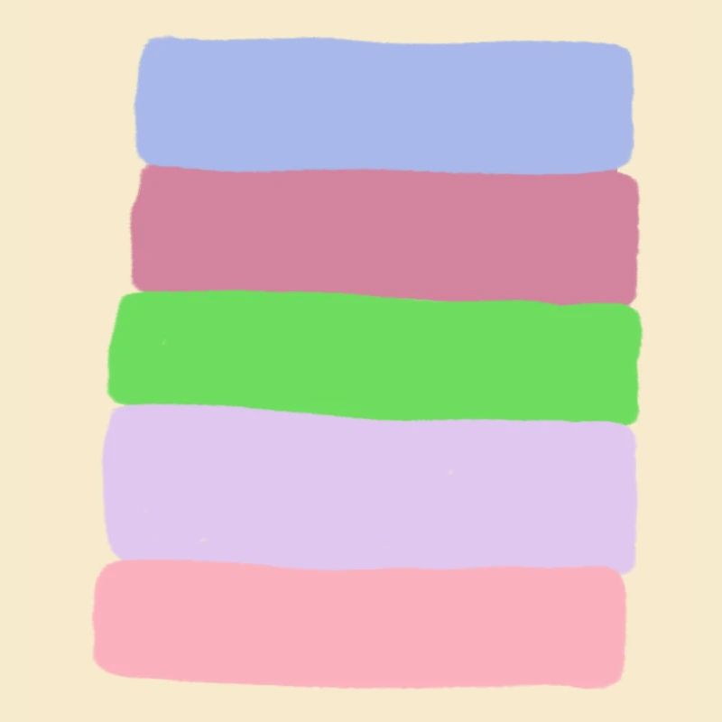 Pastellstreifen-Stack