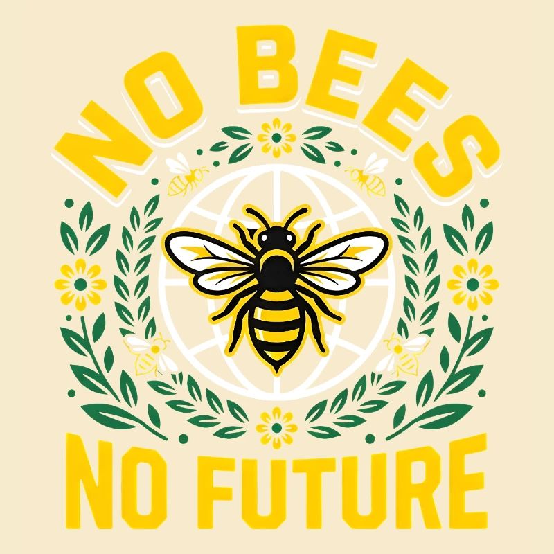 Save the Bees - Retro Umwelt Statement