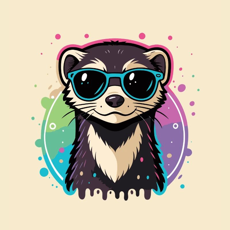 Regenbogenotterblaue Brille