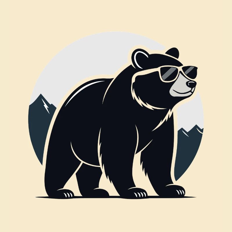 Mountain Black Bear Glasses