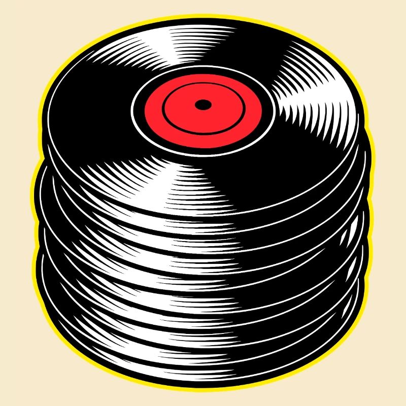 Stack d’albums vinyles