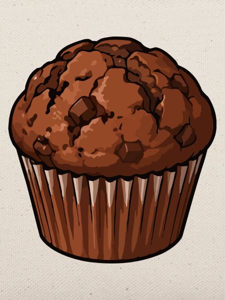 Schoko Muffin Illustration