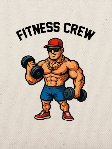 Kraftheld Cartoon Gym Bodybuilder