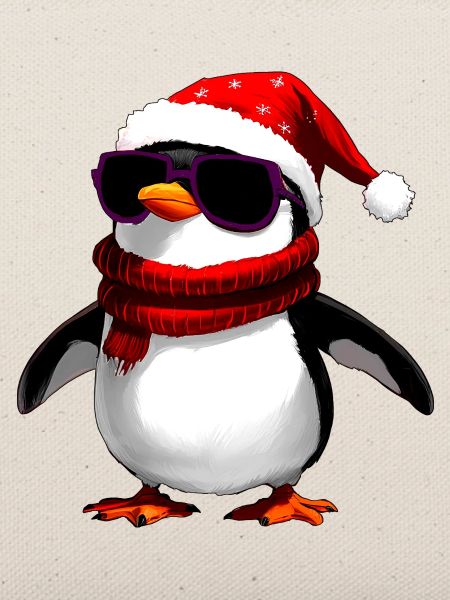 Coole Pinguine Weihnachten