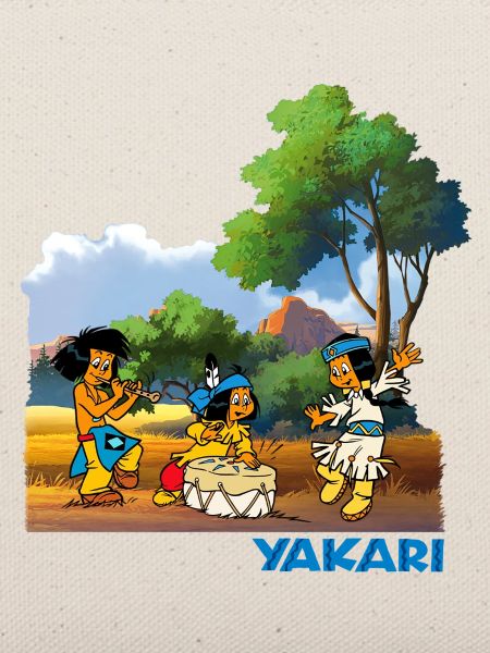 Yakari Freunde mit Trommel