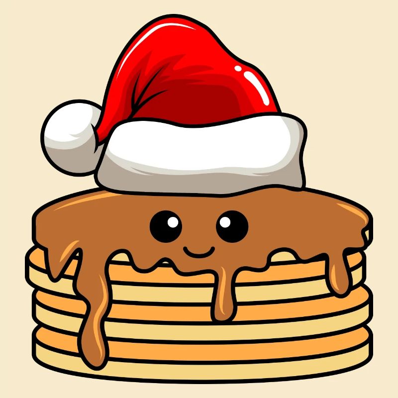 Pancake Weihnachten Comic Xmas