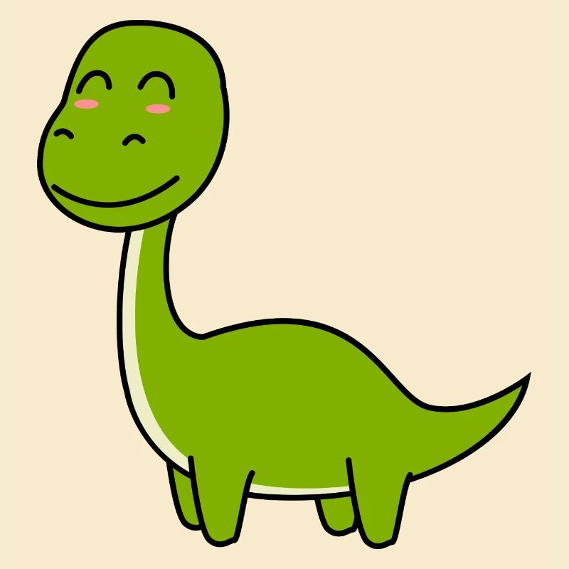 Dinosaurier brontosaurus Comic