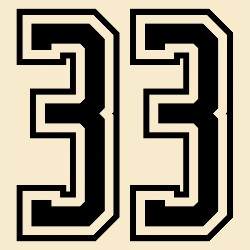 33 Zahl nummer