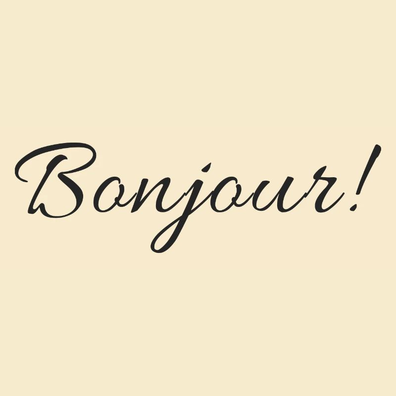 Text Design Bonjour