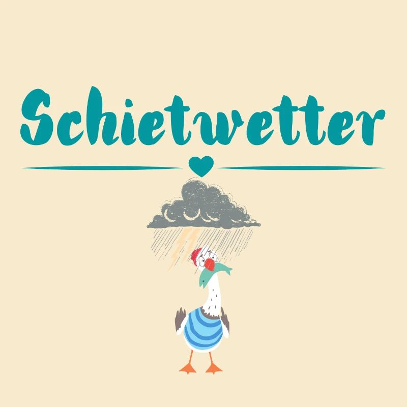 Schietwetter möwe. Maritime Mode