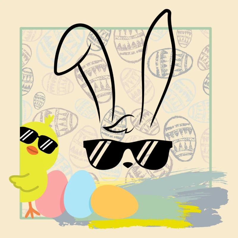 cool easter bunny with sunglasses easter easter eggs