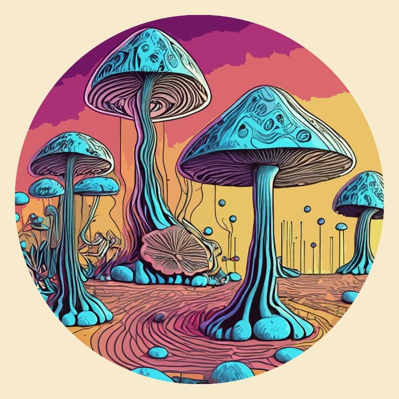 Psychedelisches Pilzbaumtal