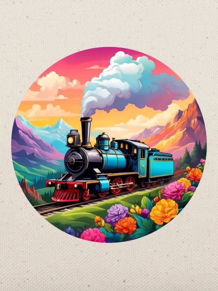 Nostalgische qualmende Dampflokomotive
