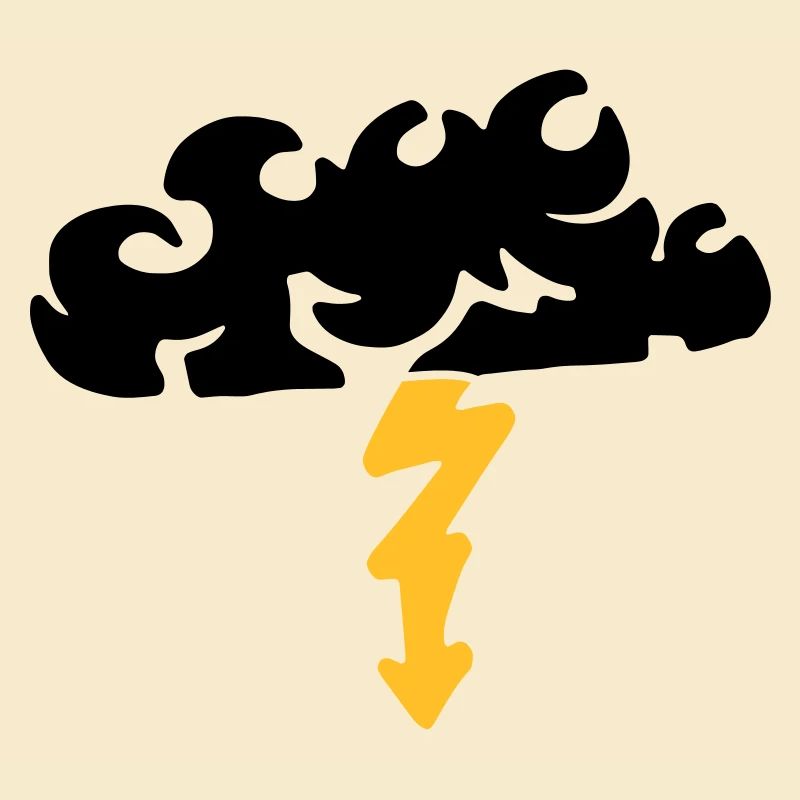 Blitz aus einer Wolke / thunderstorm & lightning