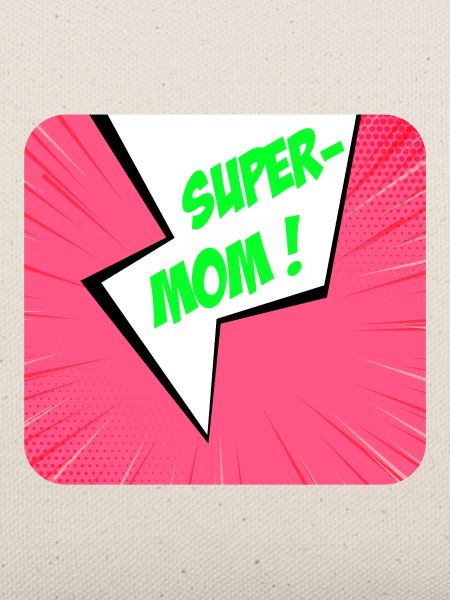 Supermom, Superheldin. Beste Mama. Comicbuch.