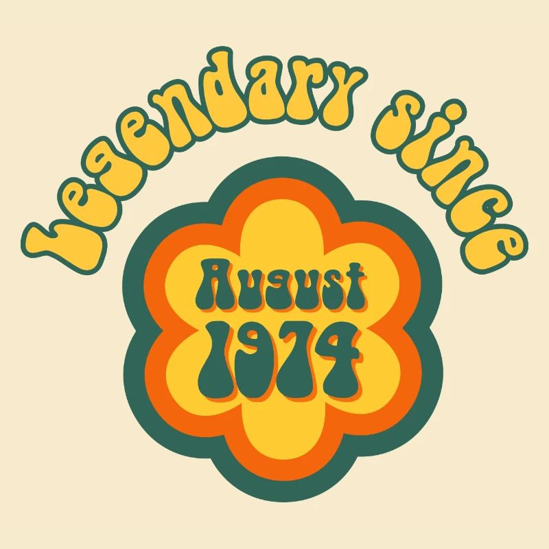 Legendary since August 1974 Geburtstag Retro