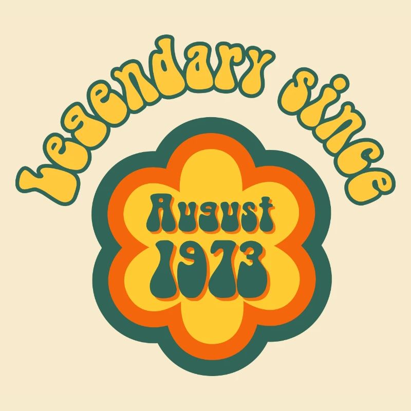 Legendary since August 1973 Geburtstag Retro