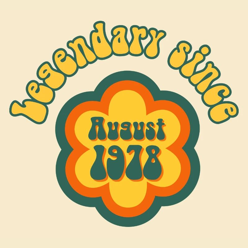 Legendary since August 1978 Geburtstag Retro