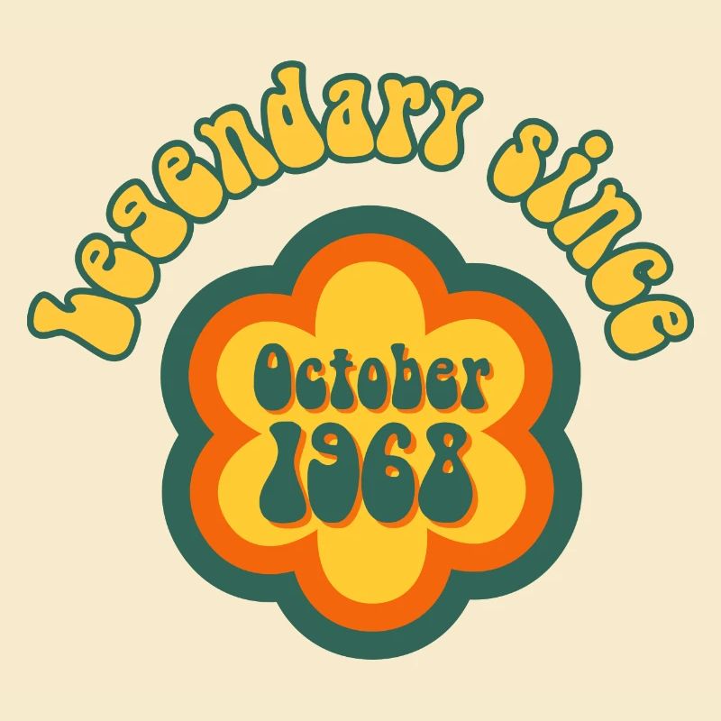 Legendary since October 1968 Birthday Retro