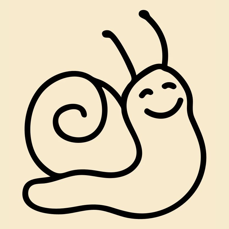 Fröhliche Schnecke - Line