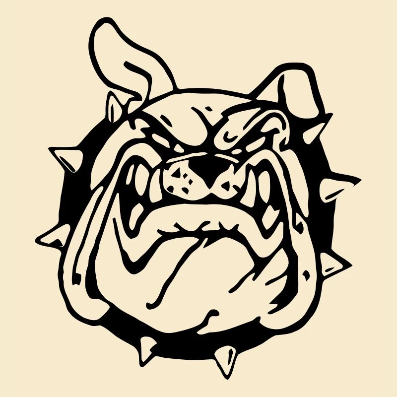 Lächelnde Bulldogge