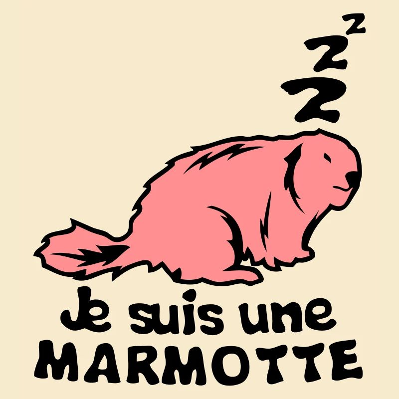 Ich bin ein Tier Murmeltier Begriff