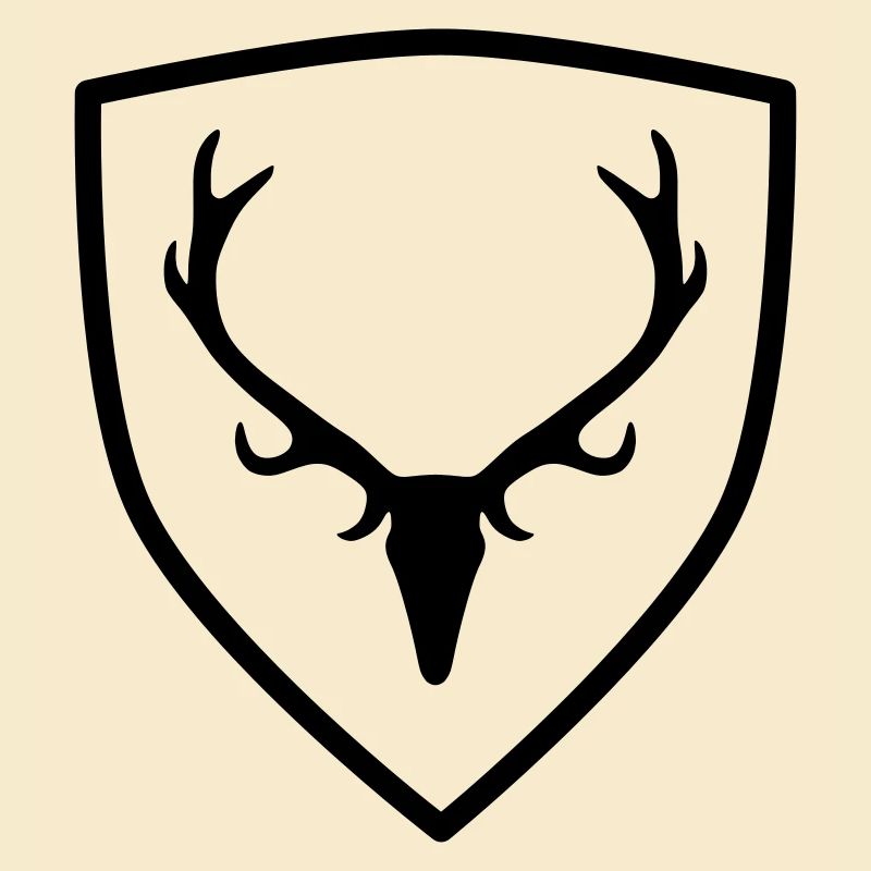Wappen mit Geweih