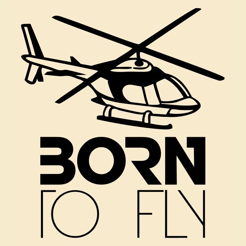 Né à voler Heli Logo