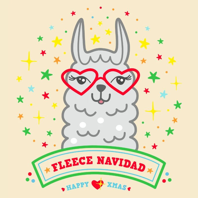 Lama Weihnachtspullover Weihnachtsgeschenk Alpaka