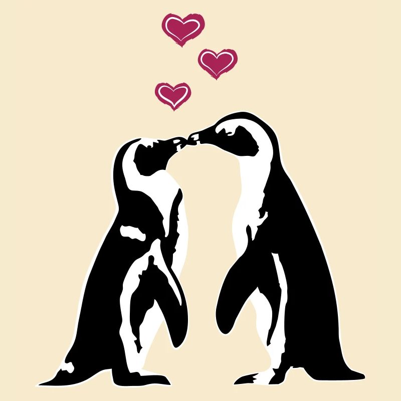 Verliebte Pinguine