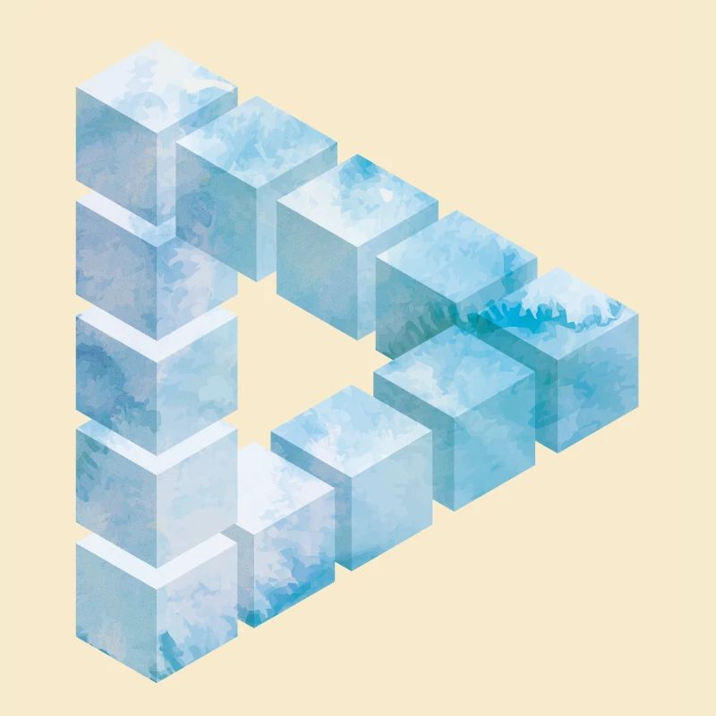 Eisblock Muster Design