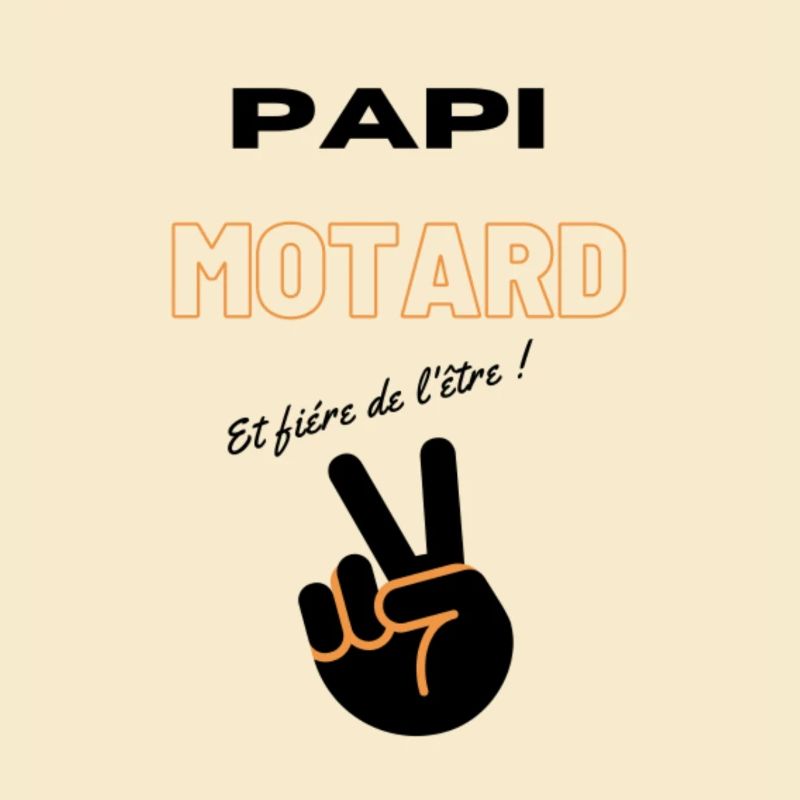 papi motard t-shirt idée cadeau