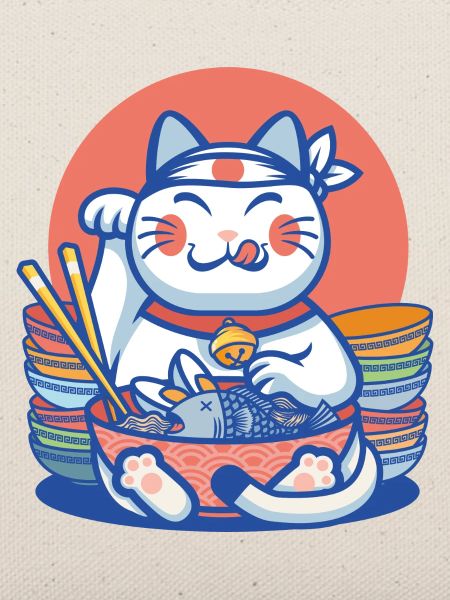 Maneki-Neko-Glücks-Ramen