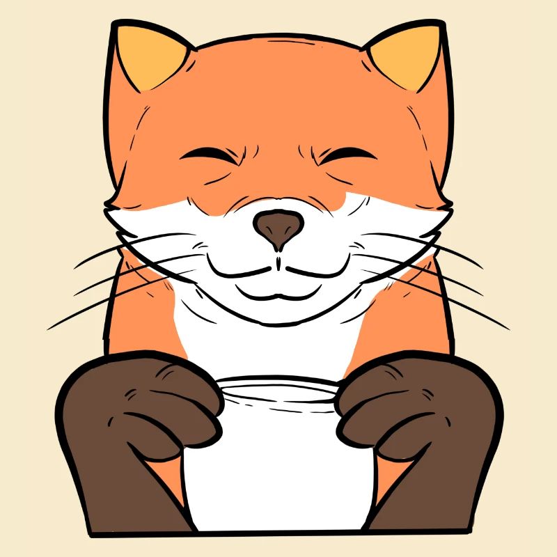 Fox Coffee Coffee Drinker Gift