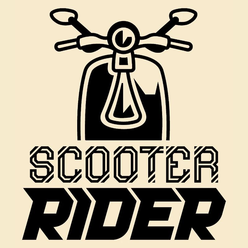 Rollerfahrer Motorroller Moped Mofa